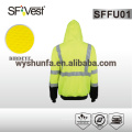 as/nzs class d/n reflective workwear hoodie sweatshirt hi vis workwear security clothing 100% polyester fleece